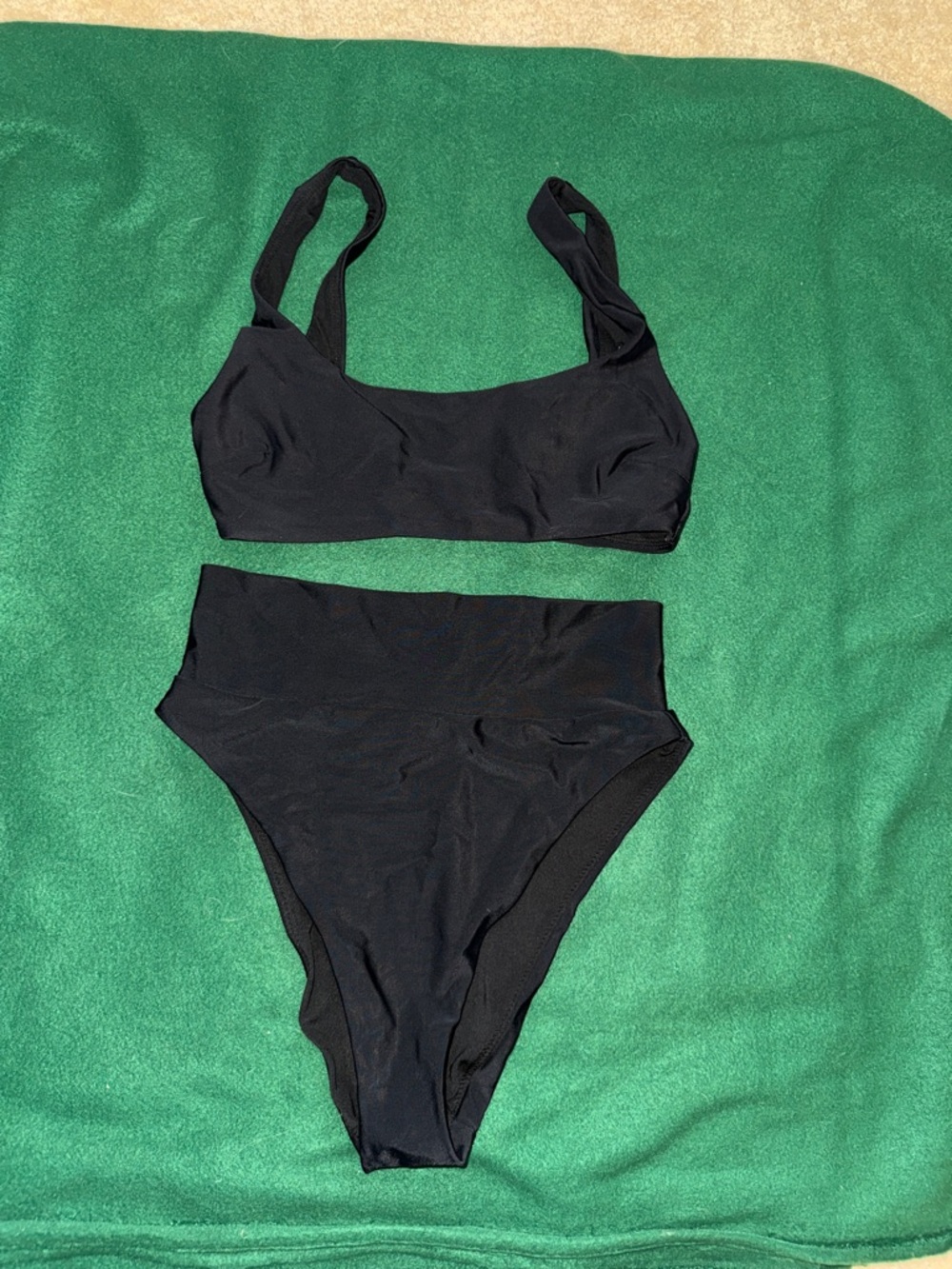 aerie Black High-Waist Bikini Set